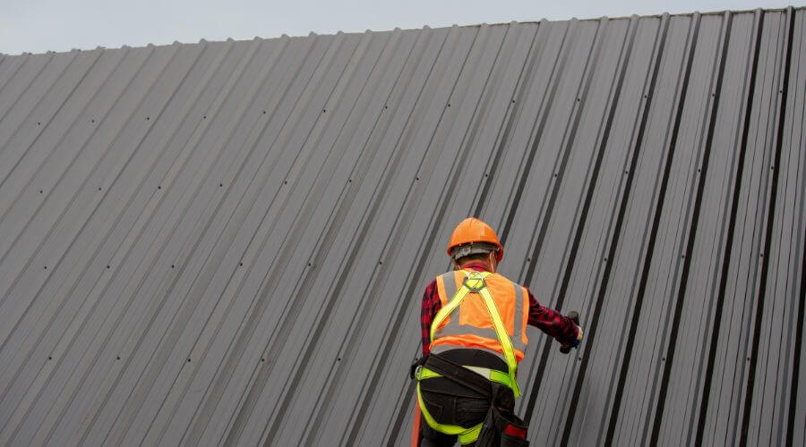 Professional metal roof installation services in Prairie Lea, TX